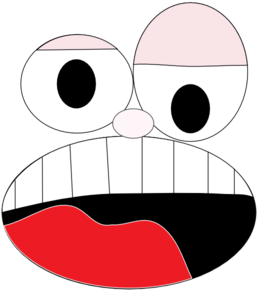 Shouting Face - Cartoon (256x475)