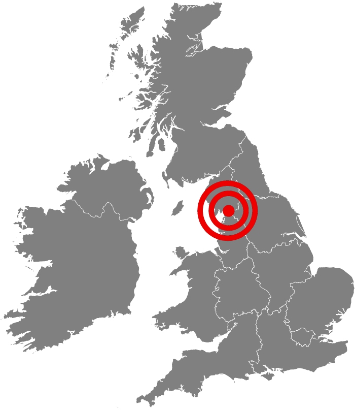 Service Coverage Across Lancashire - Map Of United Kingdom (700x807)