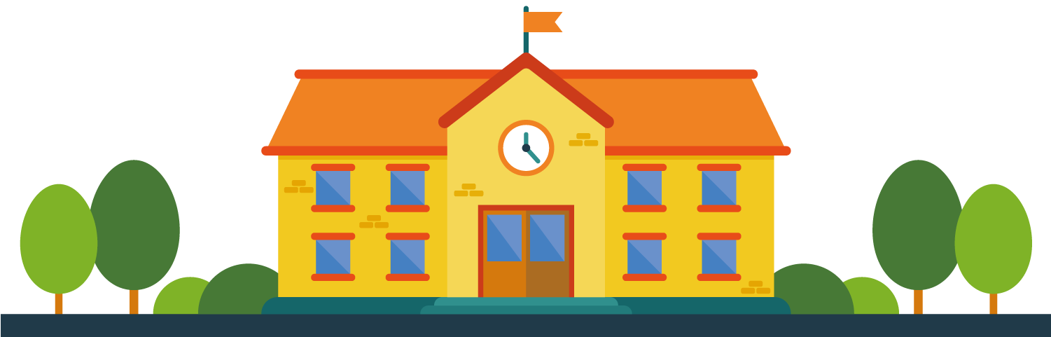 Student Malang School Education Learning - Cartoon Education Png (1500x694)