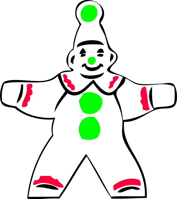Forearm - Clipart - Clown 5'x7'area Rug (600x674)