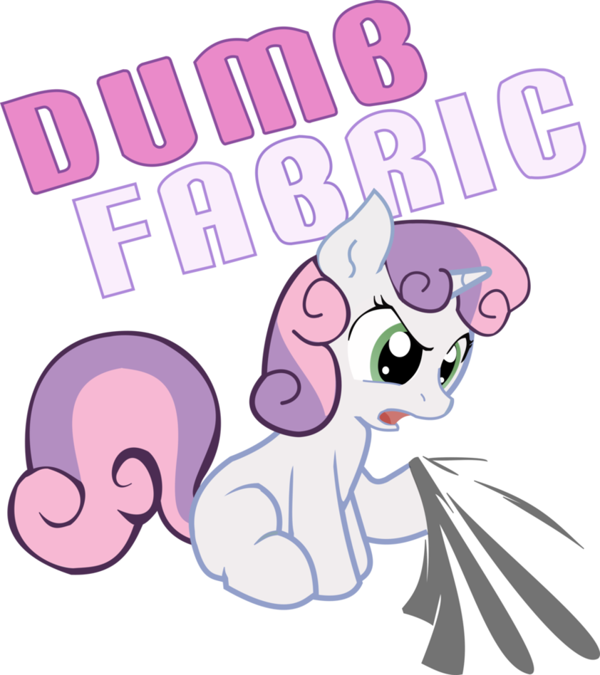 Comment Picture - Sweetie Belle Dumb Fabric (842x948)
