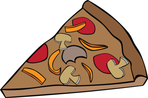 447ra - Pizza Slice - Pizza Clip Art (648x430)