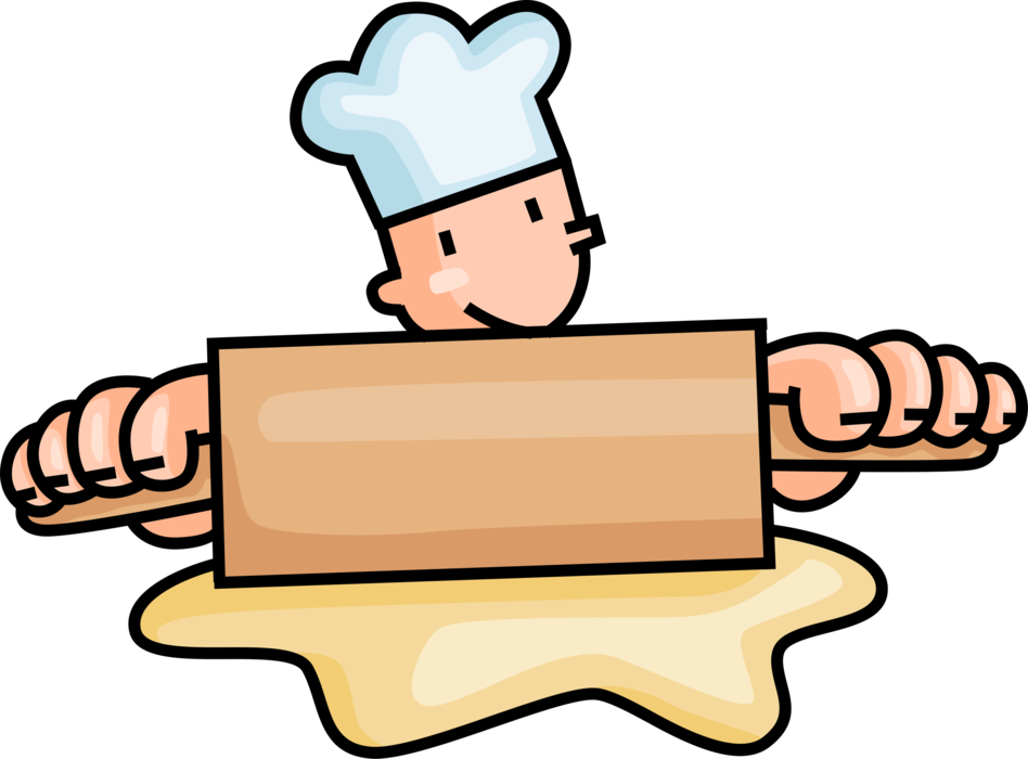 Vector Illustration Of Retail Bakery Baker Rolls And - Baker Clipart Png (948x700)