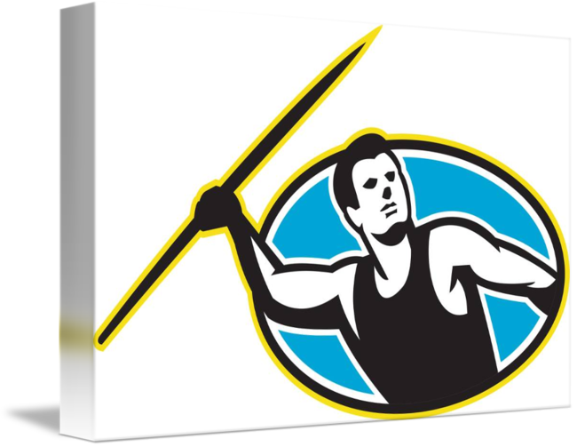 Share On Tumblr - Javelin Throw Track And Field Athlete Pillow Case (650x503)