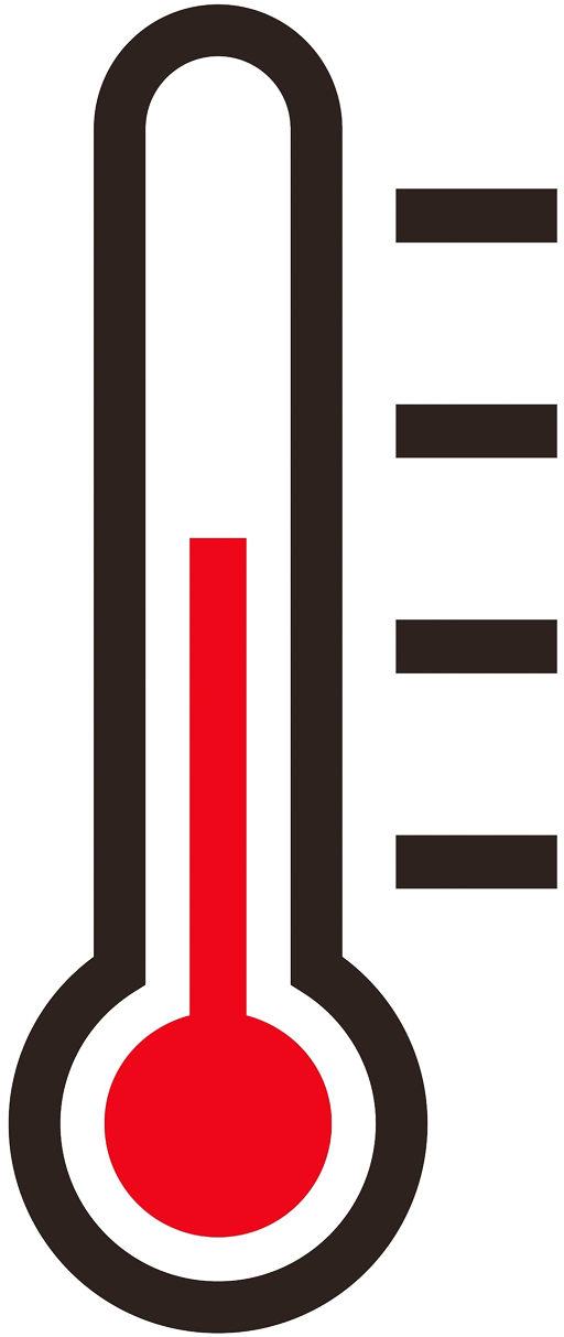 Charging Is Aborted When Temperature Is Greater Than - Thermomètre Logo (512x1213)