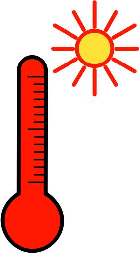 Thermometer Computer Icons Temperature Meteorology - Oscar & Izzy Folksy Love 4-1/4 X 4-1/4 Satin Decorative (512x512)