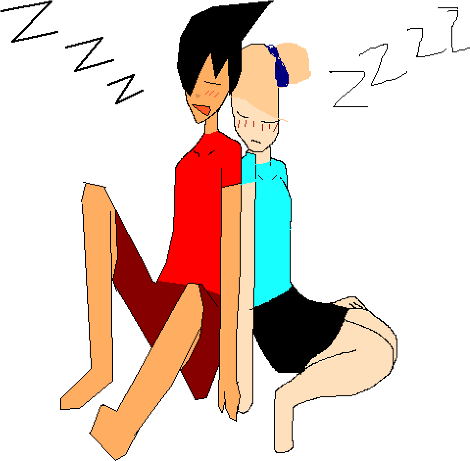 Me Sleeping With My Boyfriend - Cartoon (1000x1000)