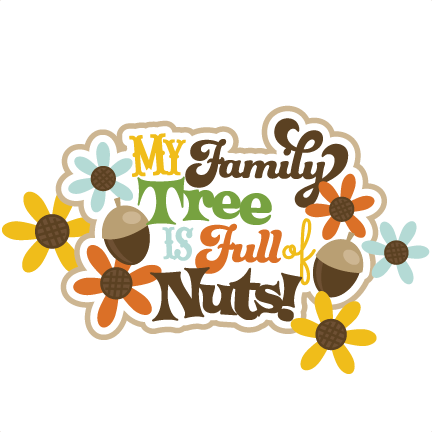 My Family Tree Is Full Of Nuts Svg Scrapbook Title - Illustration (432x432)