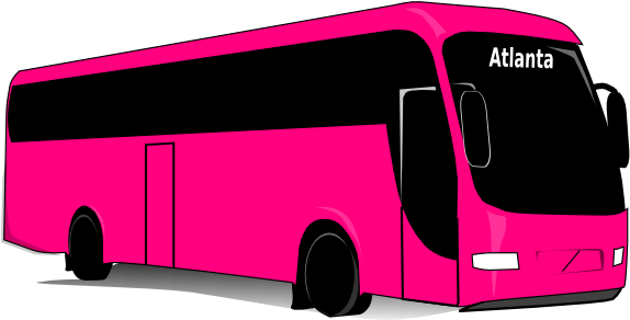 Free Clip Art School Bus Clipart Images 5 - Pink Bus Clip Art (600x291)