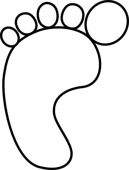 White Baby Feet Png (450x594)