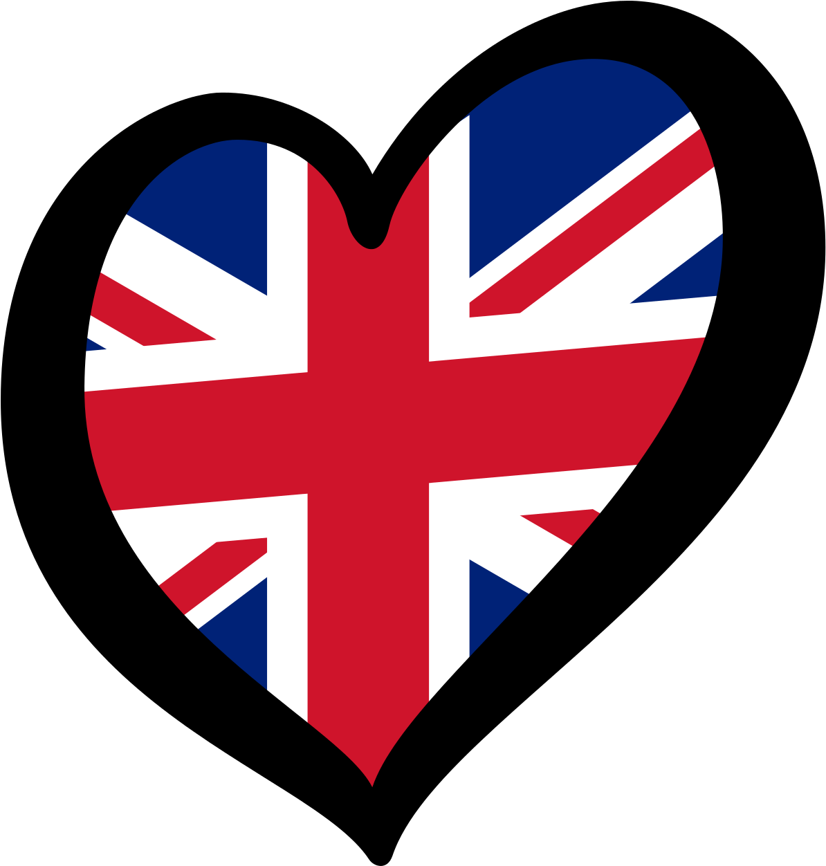 Flag Of The United Kingdom National Flag Flag Of France - United Kingdom Eurovision Heart (1200x1261)