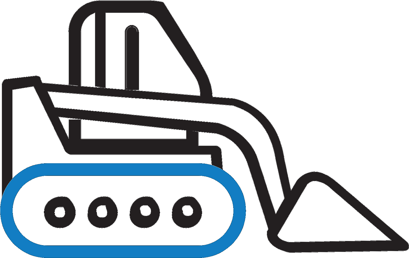 Skid Steer Rubber Tracks - Skid-steer Loader (1600x1095)