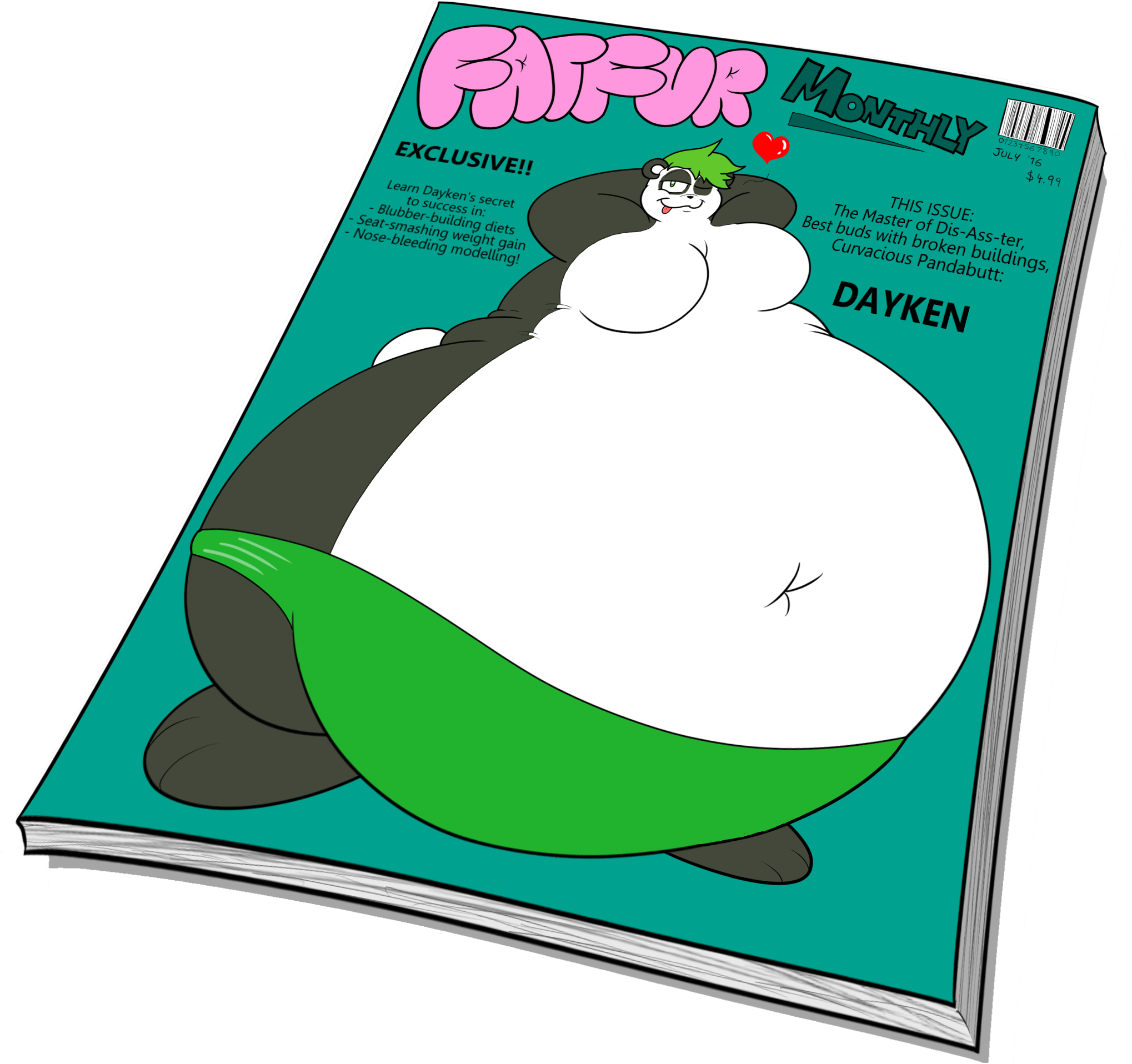 [commission] Fatfur Monthly Magazine - Cartoon (2063x1947)