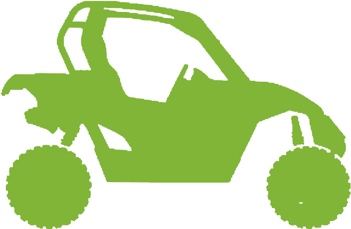 Heavy Equipments - Side By Side Atv Silhouette (1180x477)