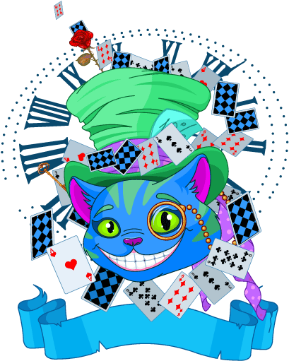 Alice In Wonderland Cheshire Cat Lookalike Wheelchair - Scv32 Galaxy A8 ギャラクシー スマホケース Au エー (576x576)