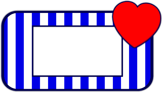 Blue, White And Red Heart Border By Nmojan99 - Alianza Lima 2017 Con Frases (640x360)