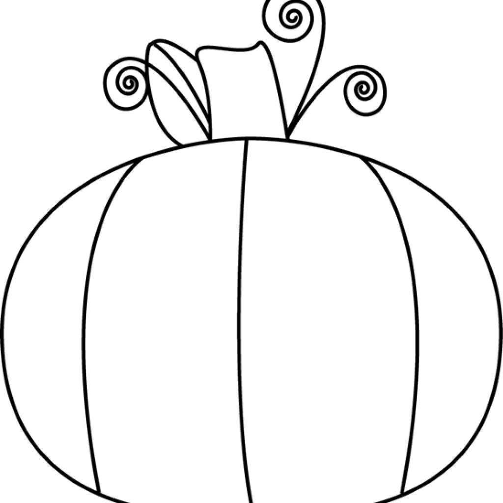 Black And White Pumpkin Clip Art Black And White Pumpkin - Pumpkin (1024x1024)
