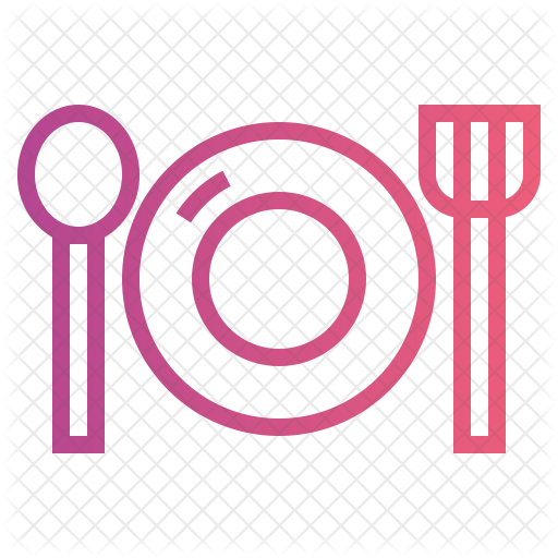 Dinner Plate Icon - Plate Pink Icon Png (512x512)