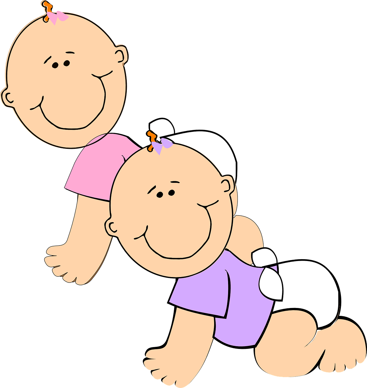 Your Nj Homeowner Policy Isn't Enough - Baby Twin Girls Clipart (1210x1280)