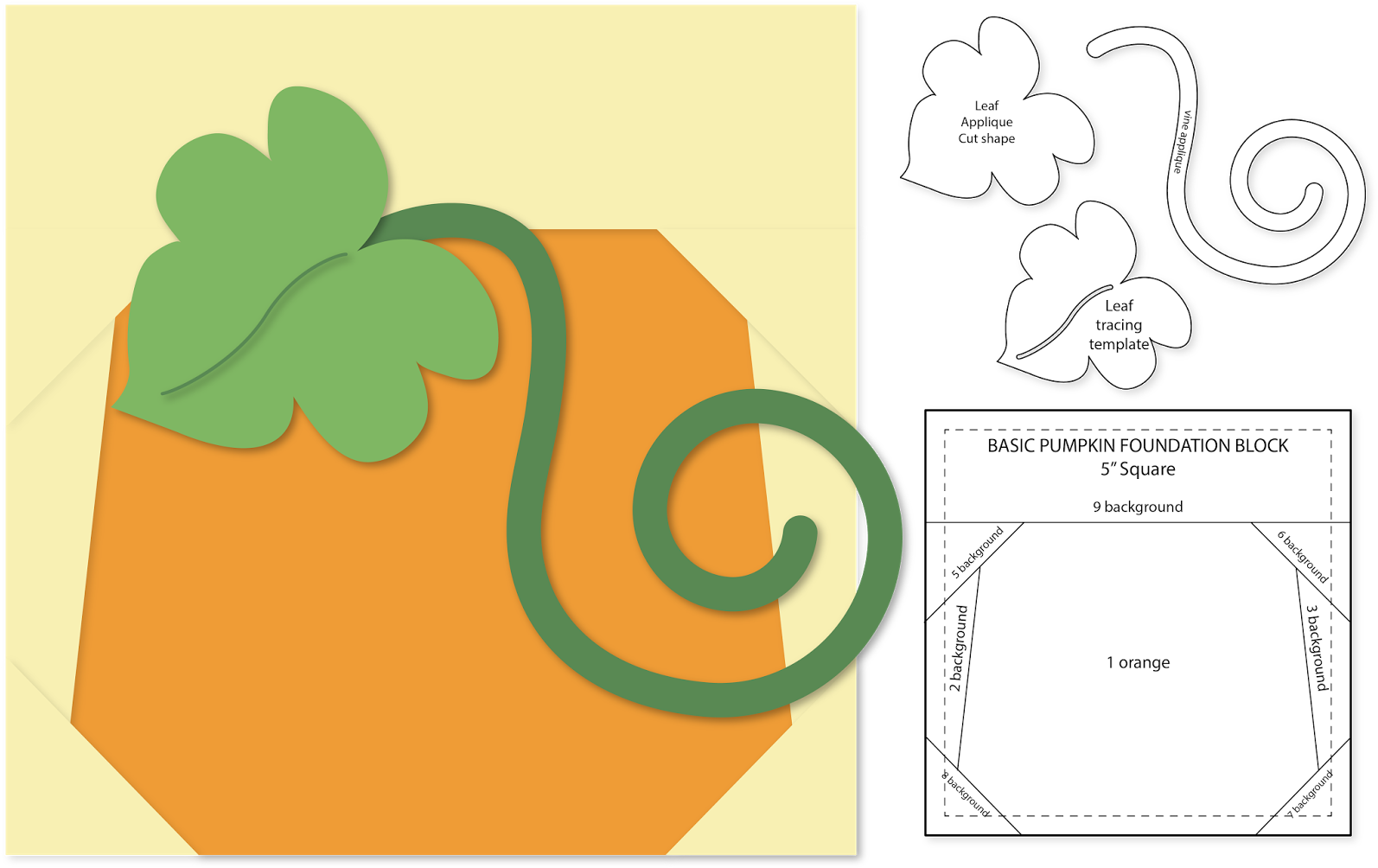 Pumpkins Mini Wall Quilt Foundation Pieced Project - Pumpkins Mini Wall Quilt Foundation Pieced Project (1600x1010)