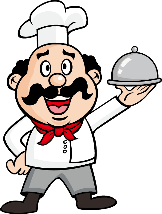 Cook Drawing Waiter Illustration - Chef Drawing Png (527x698)