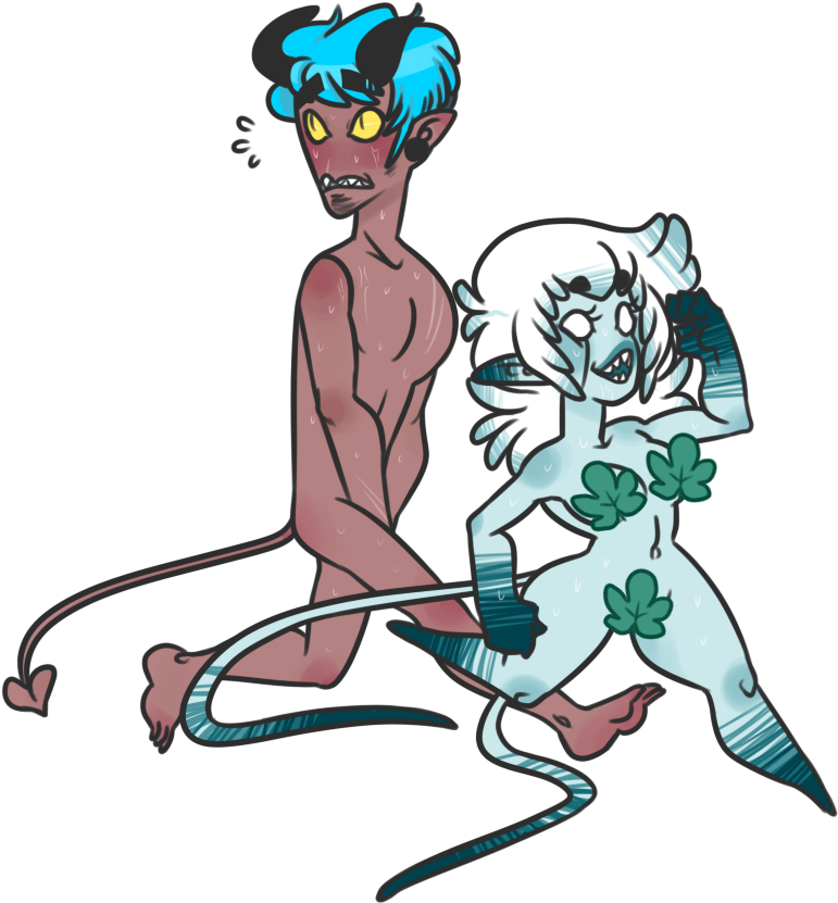 Naked Run Home By Frostedsouls - Cartoon (792x967)