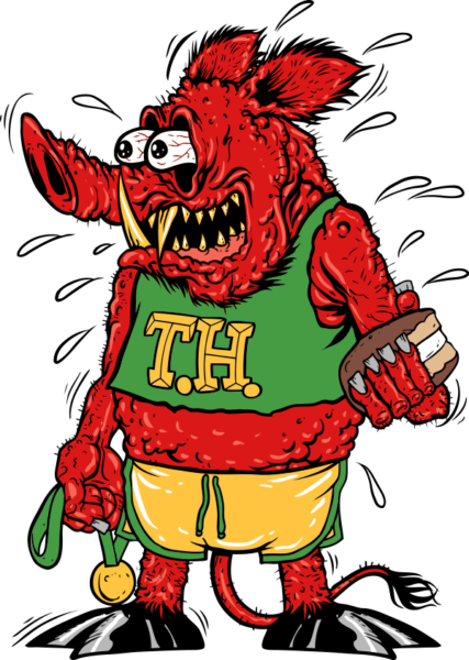 Trail Hog - Cartoon (427x600)