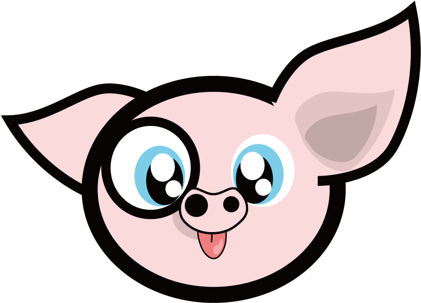 Domestic Pig Dark Lord Chuckles The Silly Piggy Cartoon - Le Papillon Du Pharaon [book] (1000x800)