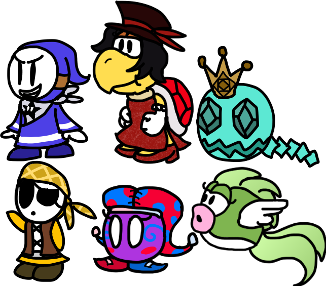 Just Some Paper Pals By Oodygayoodygay - Cartoon (643x565)