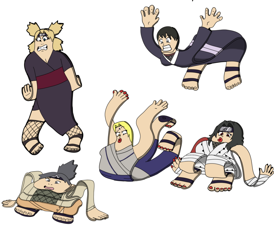 Paper Ninjas 2 By Daemonking - Cartoon (900x740)