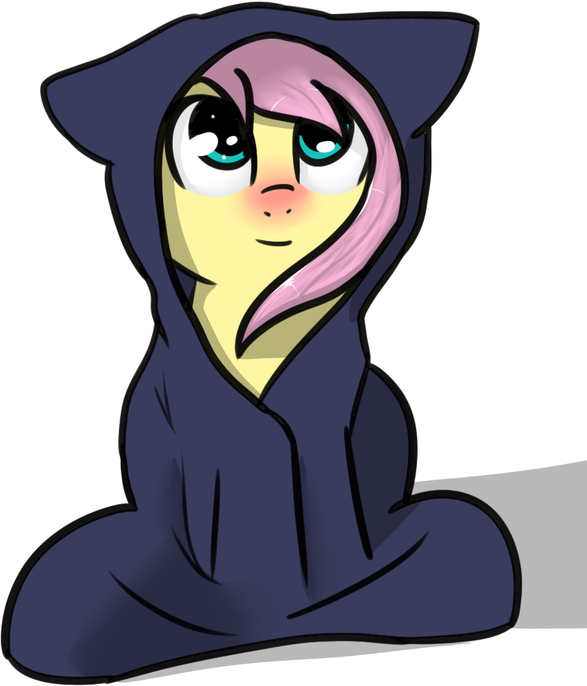Neuro, Blanket, Cute, Female, Floppy Ears, Fluttershy, - Cartoon (886x1090)