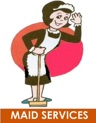 If You're Looking For The Best Cleaning Service In - Cartoon Maid (305x400)