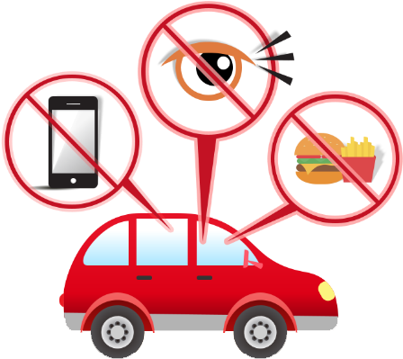 Driving Clipart Careless Driving - Careless Driving (502x424)