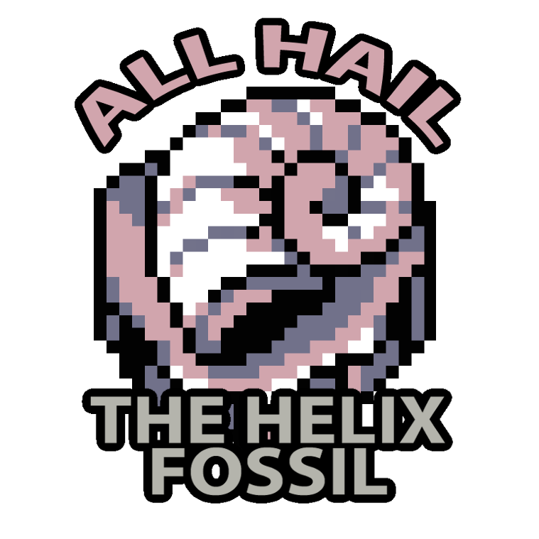 Helix Fossil Button By Twarda8 - Fossil (759x759)