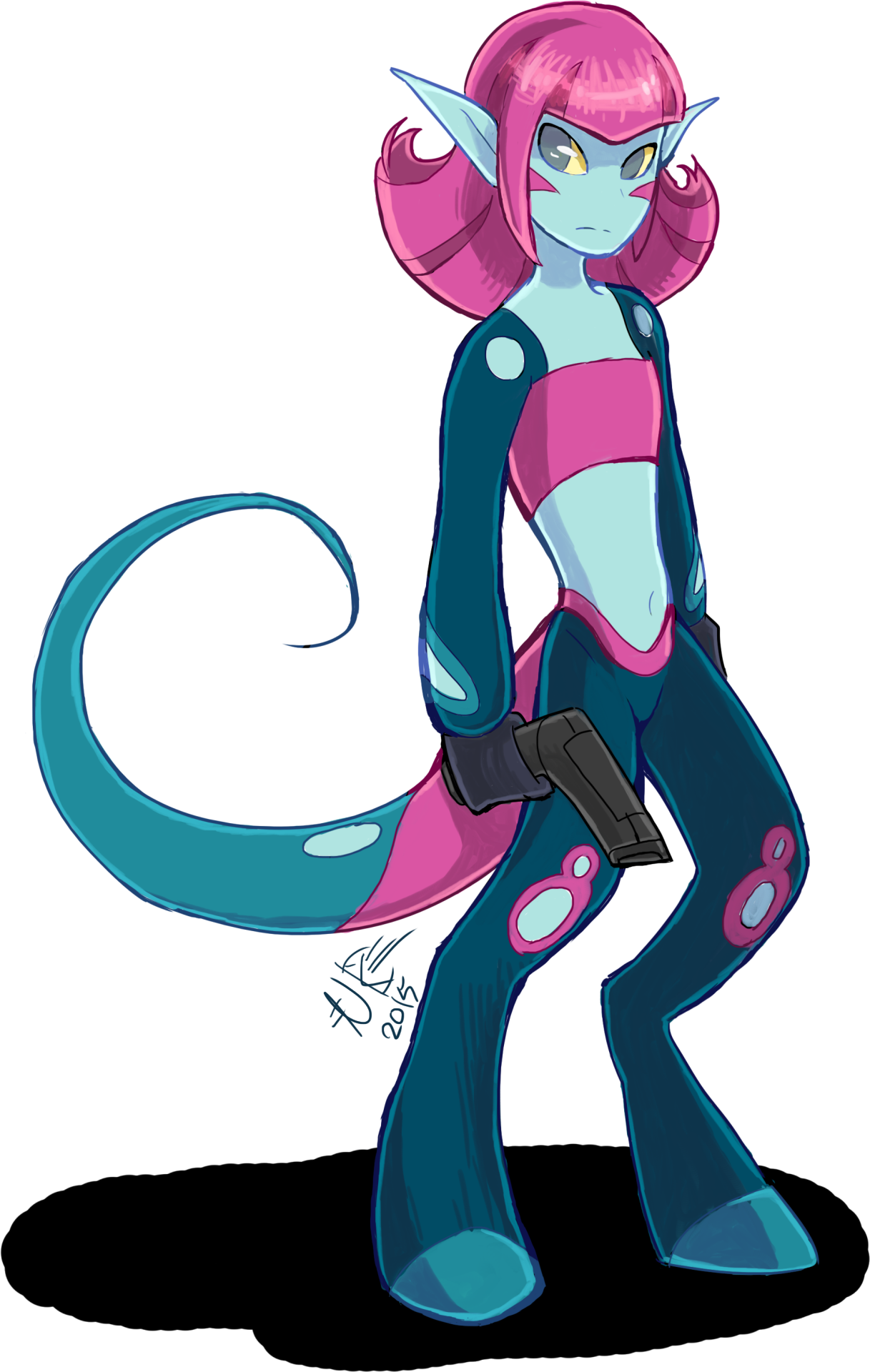 It's The Sexy Dinosaur Lady From Fossil Fighters I - Duna From Fossil Fighters (1217x1920)