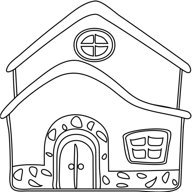 Disegno Di La Casa Da Colorare With Colorare Casa - Drawing (660x847)