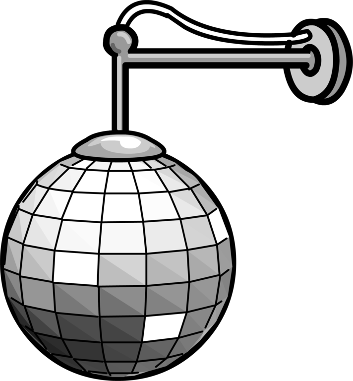 Disco Ball Sprite 003 - Club Penguin Disco Ball (712x768)