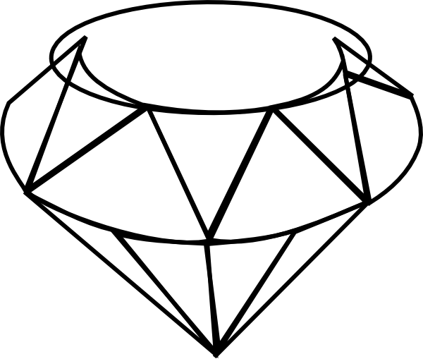 Diamond Clip Art (600x509)