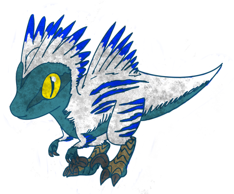 V-raptor Chibi By Temorali - V Raptor Fossil Fighters (1024x772)