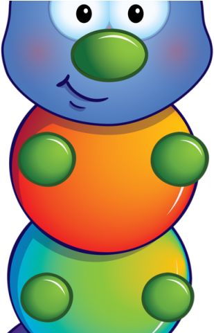 Centipede Clipart Baby Caterpillar - Oruga Animada Png (640x480)
