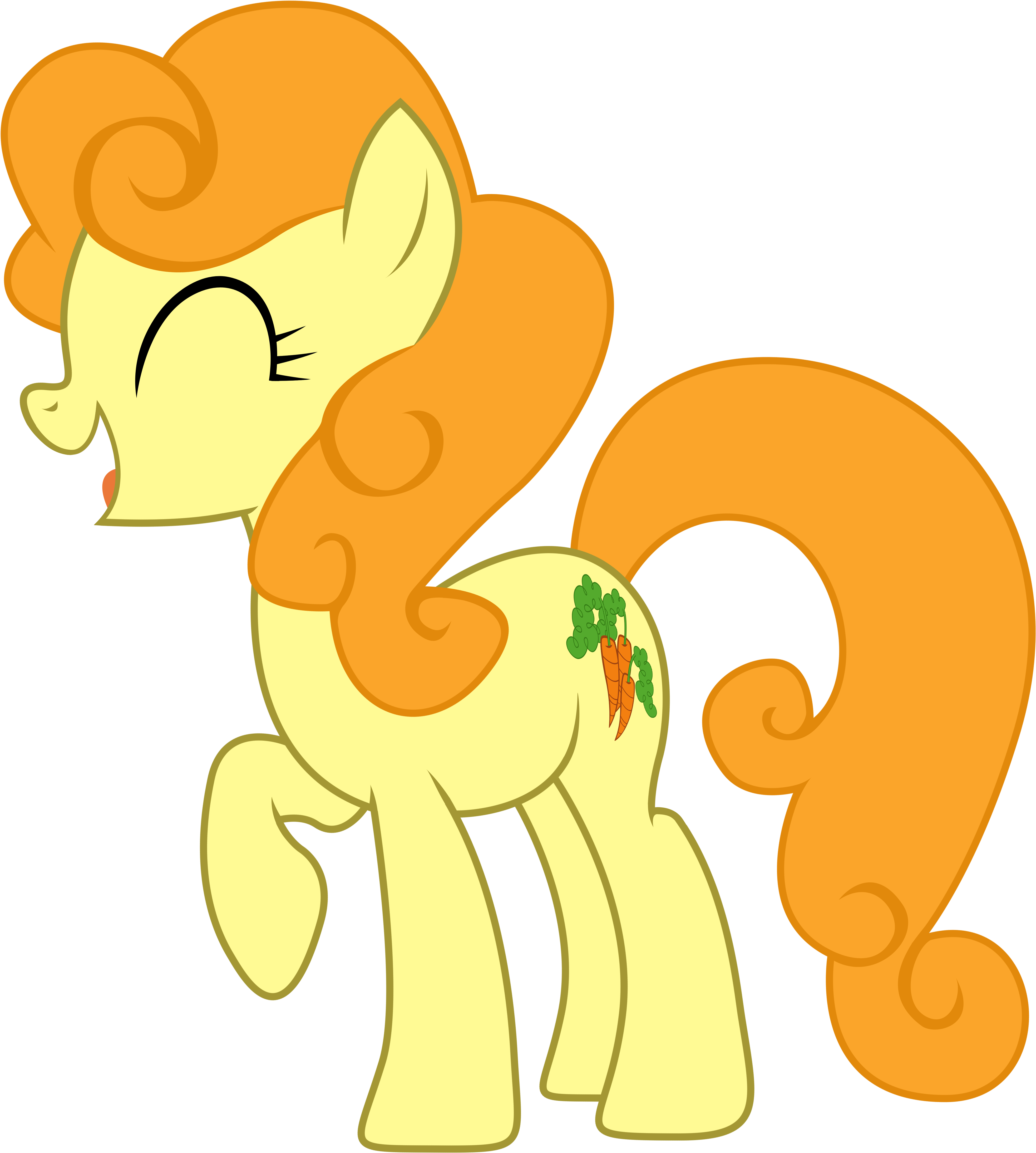 Happy Carrot Top Vector By Kooner-cz - Mlp Carrot Cutie Mark (4516x5000)