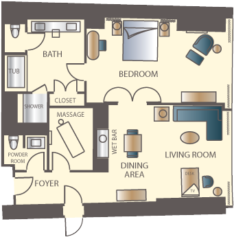 In Your Luxurious Encore Parlor Suite Enjoy Daily In-room - Parlor Suite Wynn Las Vegas (401x388)