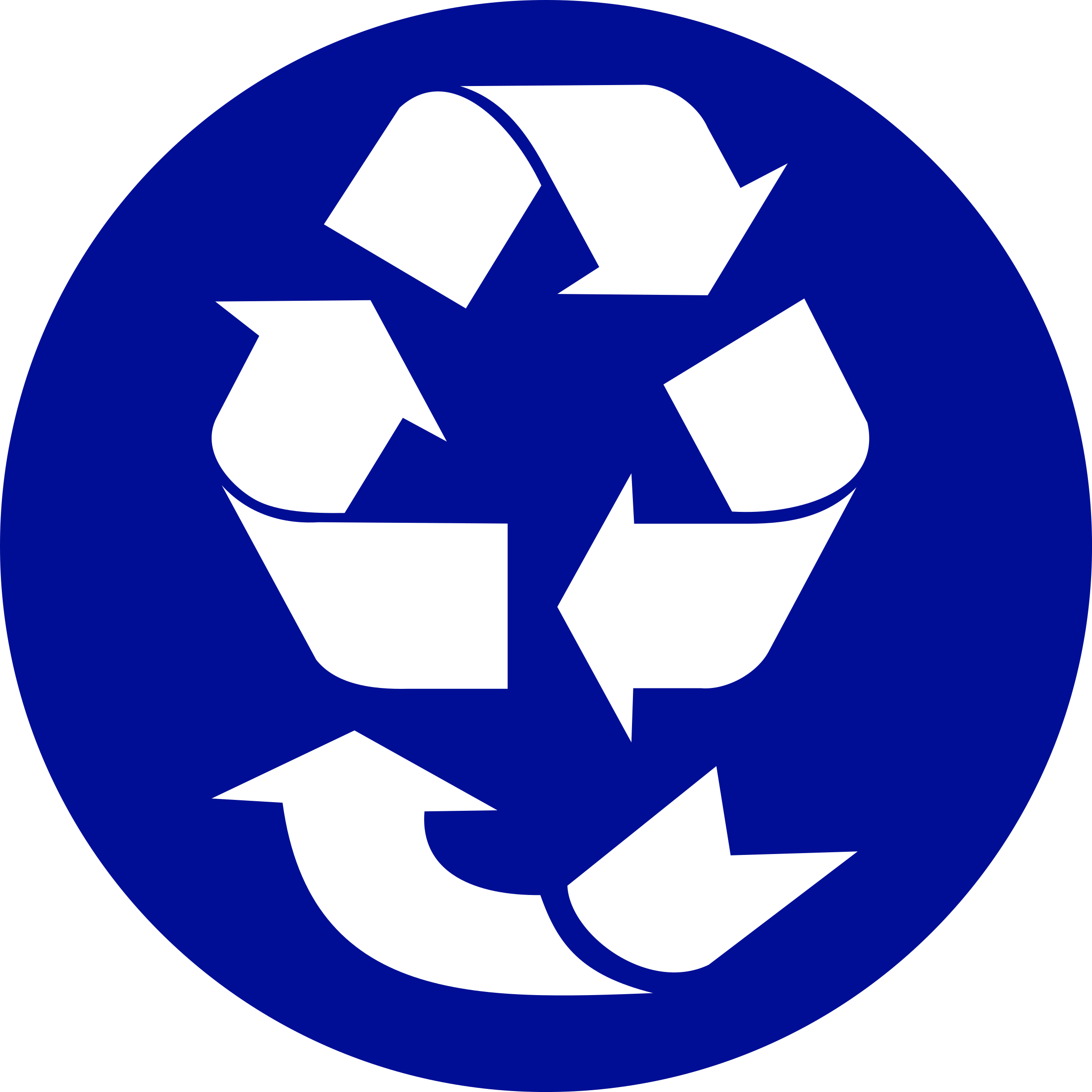 Recover Symbol - Recycling Sign With Black Background (2400x2400)