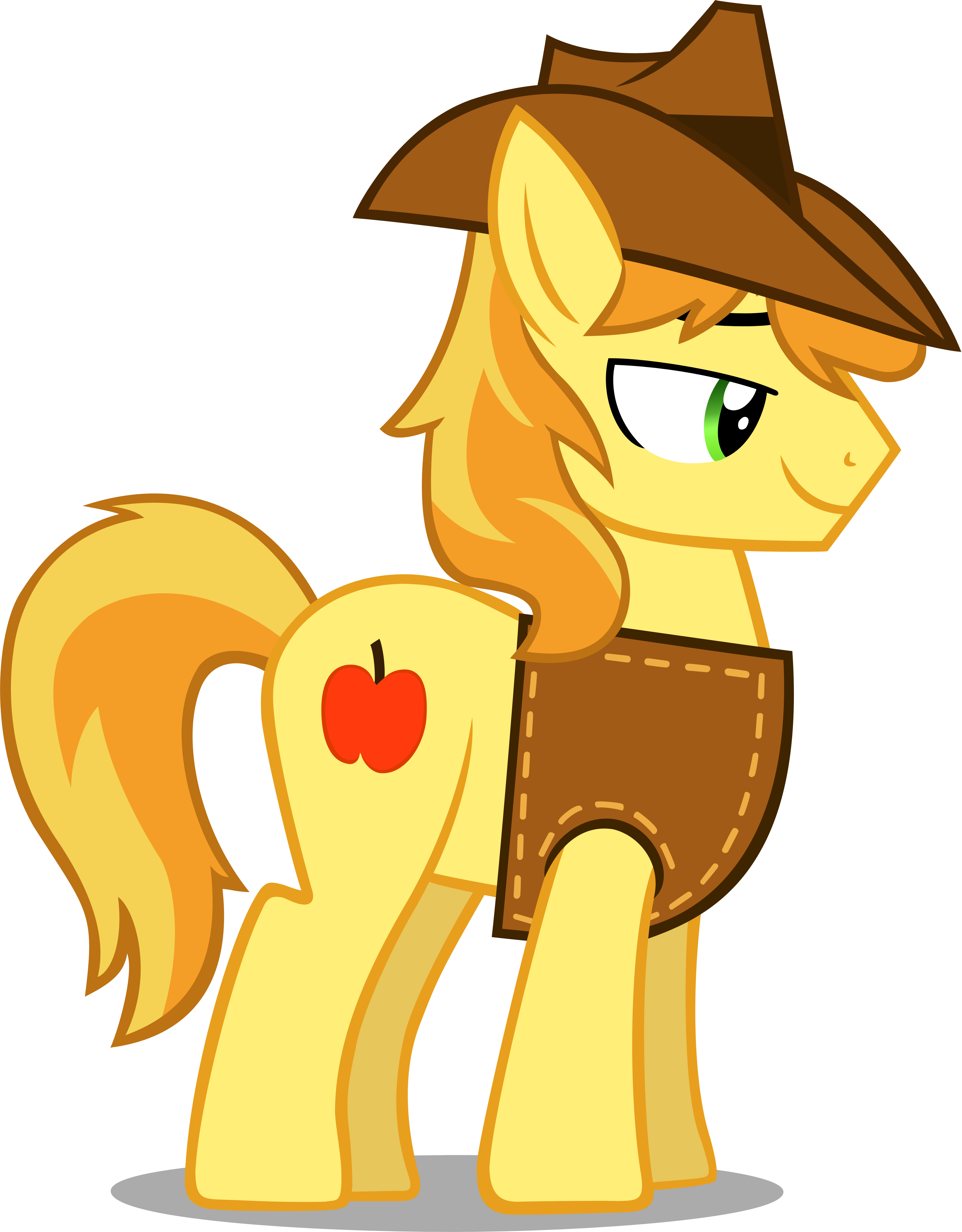 My Little Pony Braeburn Desktop Hd Wallpaper - Braeburn My Little Pony (3702x4739)