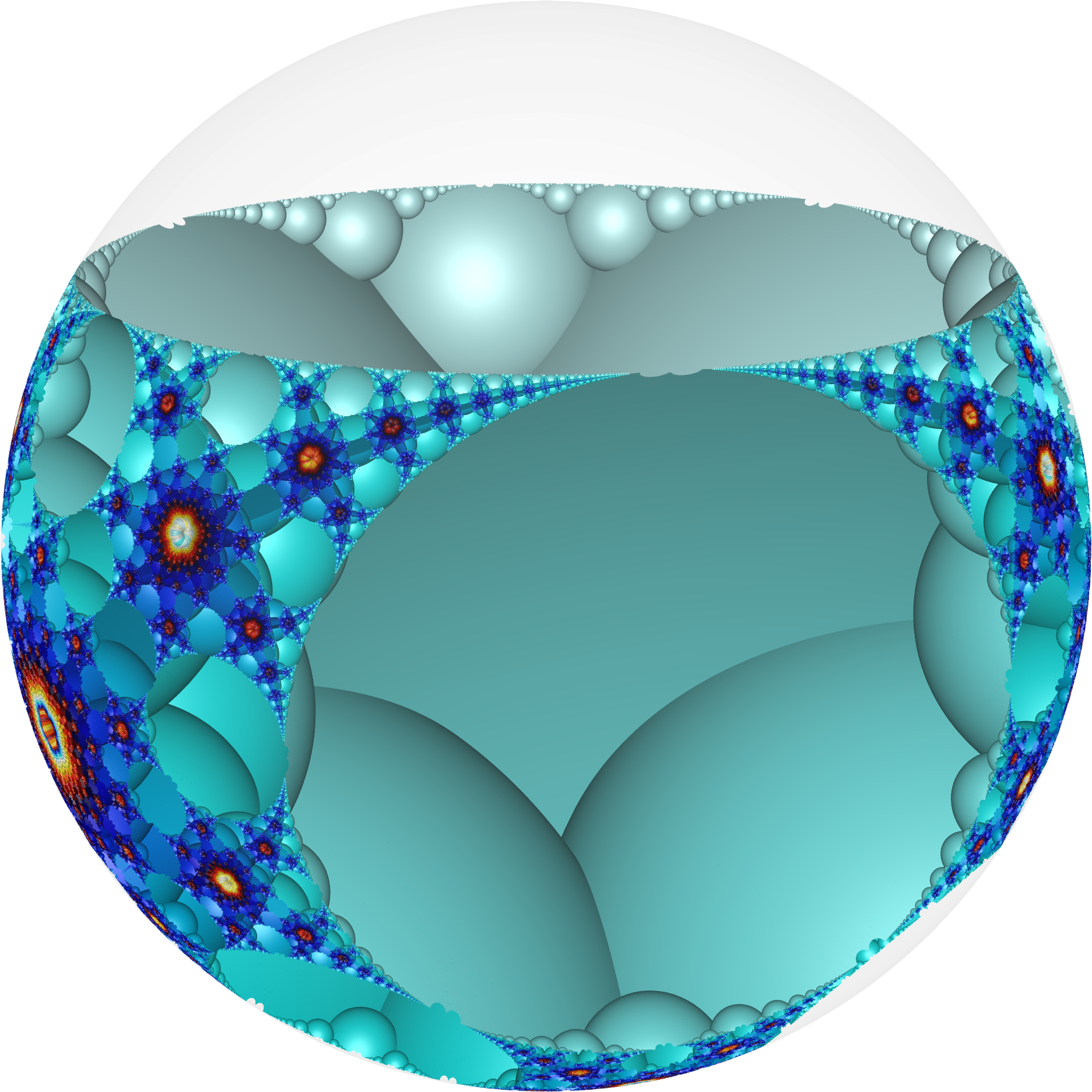 Hyperbolic Honeycomb I 3 6 Poincare - Circle (2000x2000)
