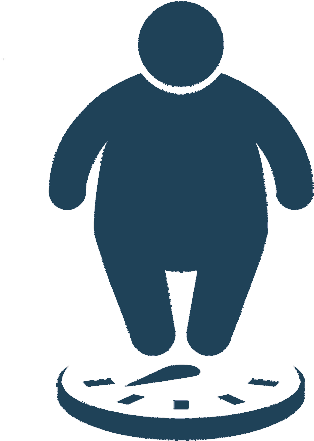 Nearly 36% Of Americans Are Obese, Including Children - Obesity Icon (500x500)