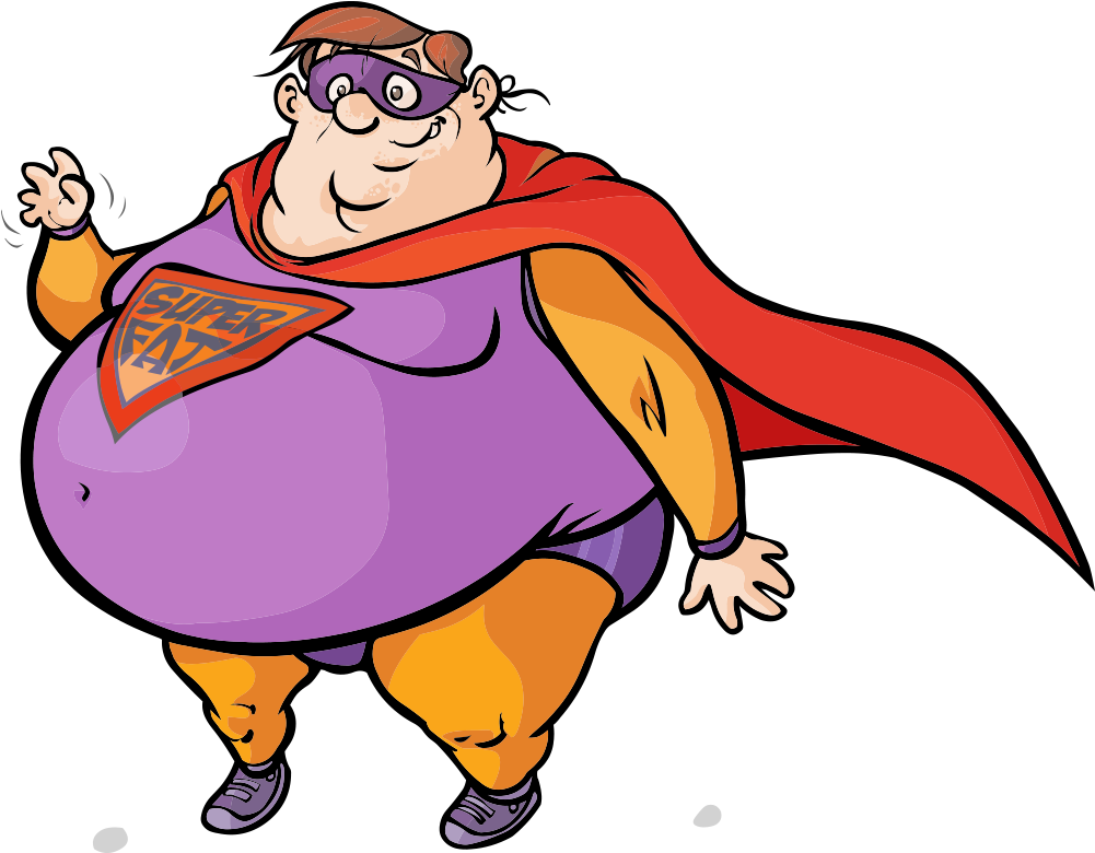 Clark Kent Obesity Cartoon Comics - Clark Kent Obesity Cartoon Comics (1000x1000)