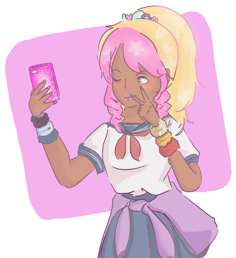 Kokoro Momoiro Yandere Fanart (835x891)