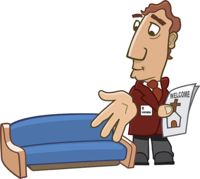 Church Usher Clip Art - Usher Clipart (400x358)