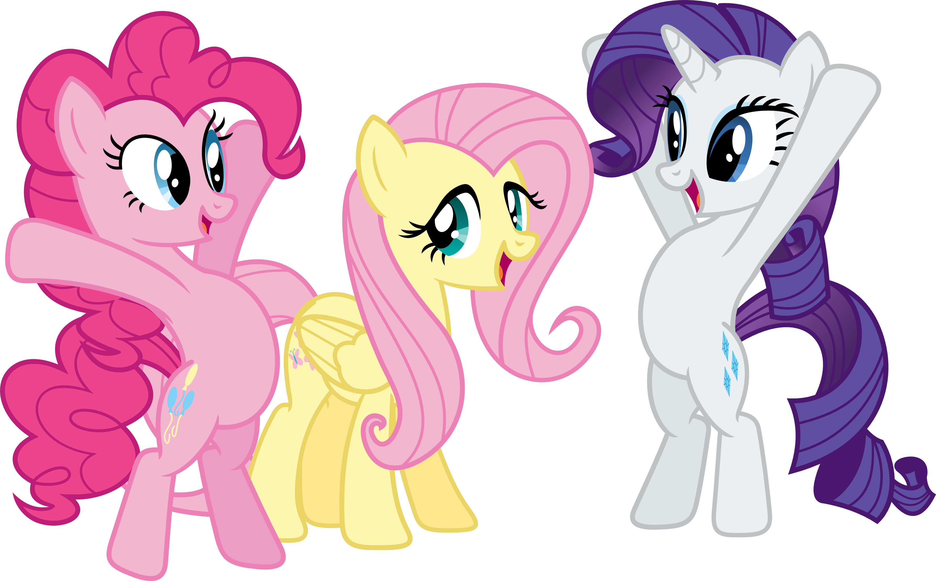 Hooray For Fluttershy By Porygon2z - Little Pony Friendship Is Magic (3569x2214)